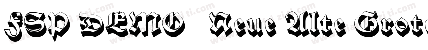 FSP DEMO   Neue Alte Grotesk字体转换